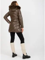 Dámska bunda NM KR H 898 79P tmavo hnedá
