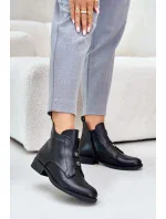 Dámske členkové topánky HY42-716 model 202118 Black - S.Barski Dámske členkové topánky HY42-716 model 202118 Black - S.Barski