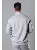 Svetlosivá pánska mikina so stojačikom (68B2002-2) Svetlosivá pánska mikina so stojačikom (68B2002-2)
