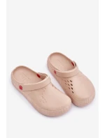 Damskie Lekkie Klapki Big Star II275012 Beżowe Damskie Lekkie Klapki Big Star II275012 Beżowe