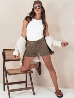 Dámske džínsové šortky CITYCHIC hnedé FashionStreet SY0364