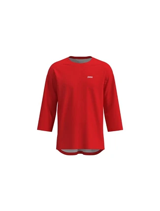 Cyklistické tričko POC M's Motion Air 3/4 Jersey, červené Cyklistické tričko POC M's Motion Air 3/4 Jersey, červené
