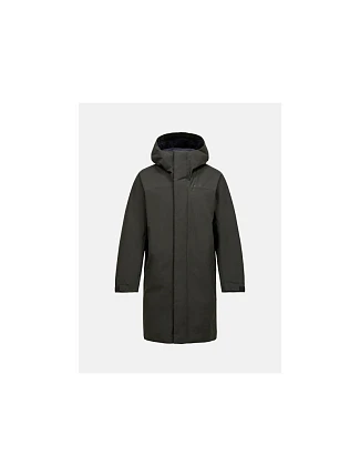 Bunda PEAK PERFORMANCE M Treeline Insulated Parka, zelená Bunda PEAK PERFORMANCE M Treeline Insulated Parka, zelená