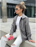 Dámska bunda ORLANDO tmavosivá FashionStreet TY3609