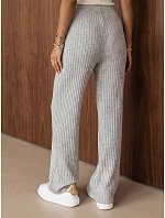 Dámske nohavice so širokými nohavicami MOSSYMOOD sivá FashionStreet UY1691 Dámske nohavice so širokými nohavicami MOSSYMOOD sivá FashionStreet UY1691
