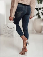 DENIMORI dámske džínsové nohavice s odretou modrou FashionStreet UY2210