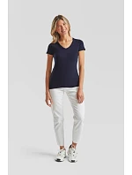 Fruit of the Loom Lady-Fit Iconic 150 V-Neck T Dámske tričko s výstrihom do V 16.1444 biele Fruit of the Loom Lady-Fit Iconic 150 V-Neck T Dámske tričko s výstrihom do V 16.1444 biele