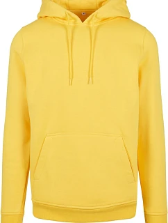Build your Brand BY 011 Mikina s kapucňou z hrubej bavlny 56.0011 taxi yellow