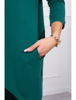 Mikina s potlačou kolesa zelená