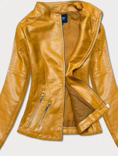 Žltá bunda ramoneska so stojačikom (B14-7)