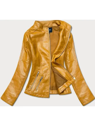 Žltá bunda ramoneska so stojačikom (B14-7)