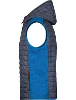 Daiber JN 768 Pánska pletená hybridná vesta 02.0768 royal melange/anthracite melange Daiber JN 768 Pánska pletená hybridná vesta 02.0768 royal melange/anthracite melange
