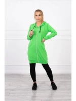 Mikina s kapucňou svetlo zelená