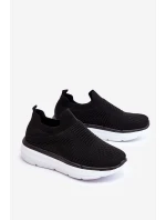 Damskie Wsuwane Buty Sportowe Czarne Ferive