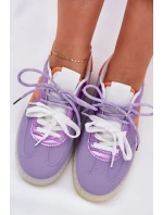 Niskie Buty Sportowe Damskie Fioletowe Zelevelis