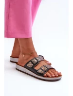 Pohodlné dámske papuče s prackami Inblu Black