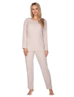 Dámske pyžamo Regina 643 long/r froté 2XL