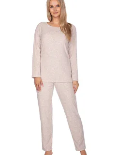 Dámske pyžamo Regina 643 long/r froté 2XL