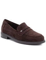 Dámske poltopánky, mokasíny, lordsy, hnedé, Potocki SZ12832