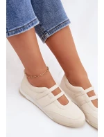 Sportovní dámské baleríny s pásky Béžové Farvessa