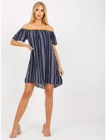 Šaty D73771M30145I tmavomodré