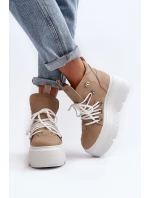 Zazoo 3416 Dámska kožená športová obuv Beige Zazoo 3416 Dámska kožená športová obuv Beige