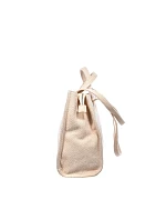 Kožená nákupná taška na zips Big Star RR574073 Beige