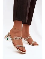 Žabky na podpätku model 225137 Krok vo veľkom štýle