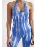 Fitness oblek s push-up chrbtom modrý