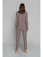 Dámske pyžamo Illusion s dlhými rukávmi a dlhými nohavicami - s potlačou