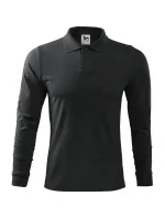 Single J. LS pánska polokošeľa ebony gray