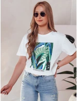 MUYUMBA dámske tričko s potlačou biele FashionStreet RY2620
