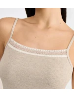 sloggi GO Rebrovaný top so špagetami - GRAY - SLOGGI GRAY - SLOGGI