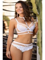 Dámska podprsenka Torfi push up white - ROZA