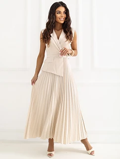 Šaty IT SK 21558.03 svetlo béžová