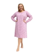 DU KN nočná košeľa FP 607.04P tmavoružová DU KN nočná košeľa FP 607.04P tmavoružová