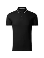 Dokonalé hladké pánske polo tričko čierne