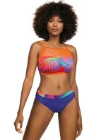 Dámske dvojdielne plavky S47N-33 Active Sport oranžová-tmavo modrá - Self Dámske dvojdielne plavky S47N-33 Active Sport oranžová-tmavo modrá - Self