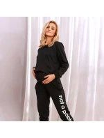 Dámske tehotenské nohavice / tepláky SPO.4238. čierna - Doktor Nap Dámske tehotenské nohavice / tepláky SPO.4238. čierna - Doktor Nap