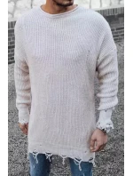 Pánsky sveter WX1965 béžový - Dstreet