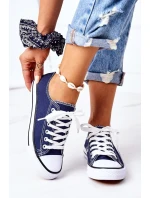 Damskie Klasyczne Trampki Granatowe Omerta