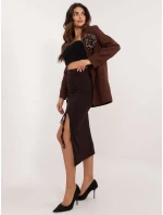 Sukňa MI SD 20582 2,65 tmavohnedá