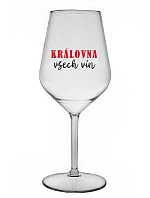 QUEEN OF ALL WINE - číry nerozbitný pohár na víno 470 ml