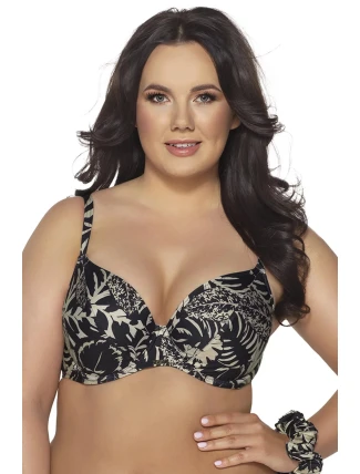 Dámska plavková podprsenka SK-185 Mocca with Black - AVA