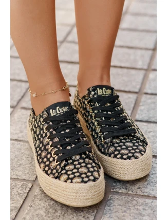 Lee Cooper LCW-25-08-3647L čierne dámske tenisky na platforme s úpletom Lee Cooper LCW-25-08-3647L čierne dámske tenisky na platforme s úpletom