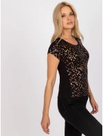 Tričko BR TS 8127 čierna a zlatá Tričko BR TS 8127 čierna a zlatá