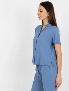 Dámska blúzka D73761M11063B modrá - FPrice