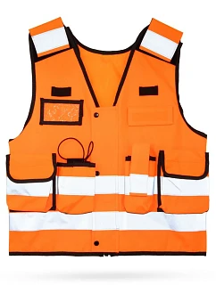 Korntex KXELTAC – Stammheim Multifunkčná vesta „Tactical“ 76.LTAC, vysoká viditeľnosť, oranžová