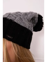 Paris fleecová čiapka K212 sivá+čierna