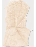 Béžová dámska plyšová vesta (HH005-34) Béžová dámska plyšová vesta (HH005-34)